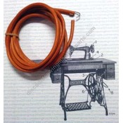 Treadle Leather Belt with Metal Hook #804-M/W