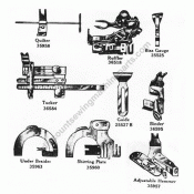 66-1 Back Mount Accessory Cloth Guide with Screw #25527-B