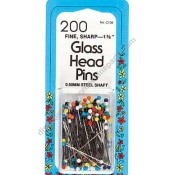 Mutli Colored Glass Head Pins (Bin 6) ****No Longer Available****