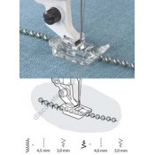 Husqvarna Viking Presser Foot Clear 2mm to 3mm Embellishment #4130304-45