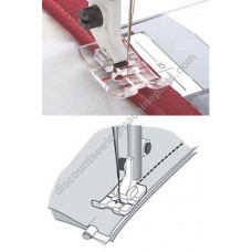 Husqvarna Viking Presser Foot Clear Piping #4130971-45