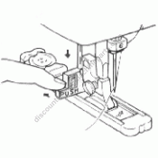 Type "A" "B" One-Step Automatic Buttonhole Foot #XA4911151 BR 