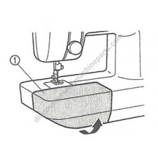 Brother Extension Table (1) #XA9975021, LS1217, sewing machine parts