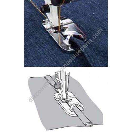 Flat Felled  9 mm Presser Foot for Viking Sewing Machines # 4131855-45 Fits ALL