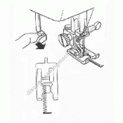 Type "A" "B" Buttonhole Foot #820801005 (BR) 